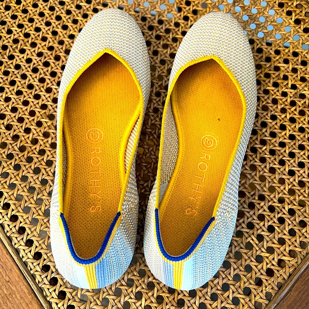 Rothy’s sz 8 rounded flats